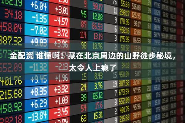 金配资 谁懂啊！藏在北京周边的山野徒步秘境，太令人上瘾了